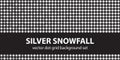 Polka dot pattern set Silver Snowfall. Vector seamless geometric