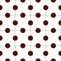 Polka dot seamless pattern for textiles. Polka dot background for additional graphic design. Royalty Free Stock Photo