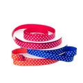 Polka dot ribbon rolls Royalty Free Stock Photo