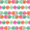 Polka dot seamless pattern. The colorful balls. Scribble texture. Royalty Free Stock Photo