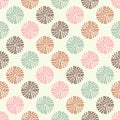 Polka dot seamless pattern. Drops texture. Royalty Free Stock Photo