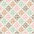 Polka dot seamless pattern. Geometric background. Illustration with balloons. Royalty Free Stock Photo