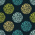 Polka dot seamless pattern. Geometric background. Texture of drops and dots. The colorful balls. Scribble texture. Royalty Free Stock Photo