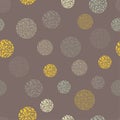 Polka dot seamless pattern. Geometric background. Texture of drops and dots. The colorful balls. Scribble texture. Royalty Free Stock Photo