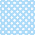 Polka dot seamless pattern. Vector background with circles Royalty Free Stock Photo