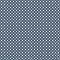 Polka dot seamless pattern. The white circles on a blue background. Texture for plaid, tablecloths, clothes. Vector illustration.