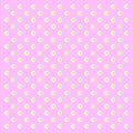 Polka dot seamless pattern. White dots on pink background. Good for design of wrapping paper, wedding invitation and greeting Royalty Free Stock Photo