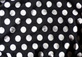 Polka dot silk fabric background. Abstract and textile original black fabric background Royalty Free Stock Photo