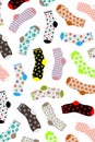 Polka dot socks vertical texture