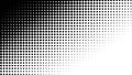 Polka dots abstract pattern comic Pop-art halftone black and white color background.