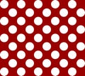 Polka Dots.Big White Color Polka Dots.Red Seamless Background.vintage retro background with polka dots. Royalty Free Stock Photo