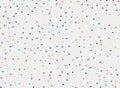 Polka dots colorful pattern on white background and texture. Royalty Free Stock Photo