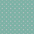 Polka dots eamless geometric vector pattern. Pastel pink on blue background. Concept Easter, spring day kids print