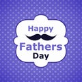 Polka Dots fathers day wiskers card