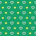 Polka Dots Hearts Pattern