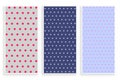 Polka dots pattern banner set