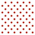 Polka Dots Polkadots Red Dot Seamless Fabric Texture Design Template Icon Vector Art Royalty Free Stock Photo