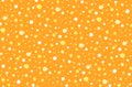 Polka dots seamless pattern on orange background - illustration design Royalty Free Stock Photo
