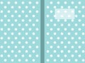 Polka dots small lined Polka dot Notebook cover Travel Journal sized 6 x 9 in for120 pages