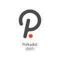 Polkadot decentralized blockchain Internet-of-things payments cryptocurrency vector logo