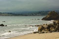 Polkerris Beach and coastline, Cornwall, England Royalty Free Stock Photo