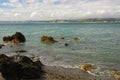 Polkerris beach, Near Fowey, Cornwall, UK Royalty Free Stock Photo