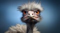 Poll The African Ostrich: A Photo-realistic Rendered Caricature With Gentle Expressions