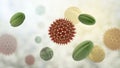 Pollen grains from different plants Royalty Free Stock Photo