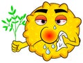 Pollen with hay fever