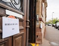 Polling place bureau de vote France door entrance