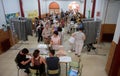 Polling station during elections day in Spain