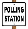 Polling Station Sign