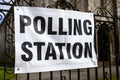 Polling Station Sign.