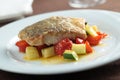 Pollock fillet with vegetables