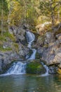 Pollos river cascades in the Andorran Pyrenees Royalty Free Stock Photo