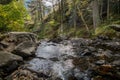 The Pollos river at the Valls del Comapedrosa nature park Royalty Free Stock Photo