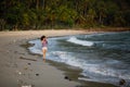 Polluted beach. Pollution and environmental problems