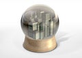 Polluted City Snow Globe Royalty Free Stock Photo