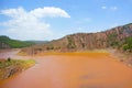 Polluted river Royalty Free Stock Photo