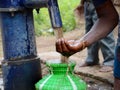 POLLUTED WATER FROM PIPE