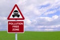 Pollution Free Zone Royalty Free Stock Photo