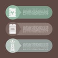 Pollution infographics design Royalty Free Stock Photo