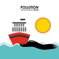 Pollution infographics design Royalty Free Stock Photo