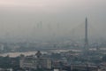 Pollution PM2.5 in the capital city in Bangkok Thailand