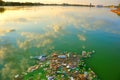 Pollution in the sea water , Romania Royalty Free Stock Photo