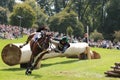 Polly Stockton takes a tumble at Burghley on Mr Macondy