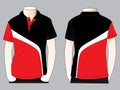 Three Color Polo Shirt Design Vector