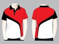 Three Color Polo Shirt Design Vector Royalty Free Stock Photo