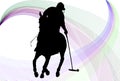 Polo Player Background Royalty Free Stock Photo