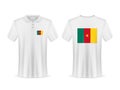 Polo shirt with Cameroon flag